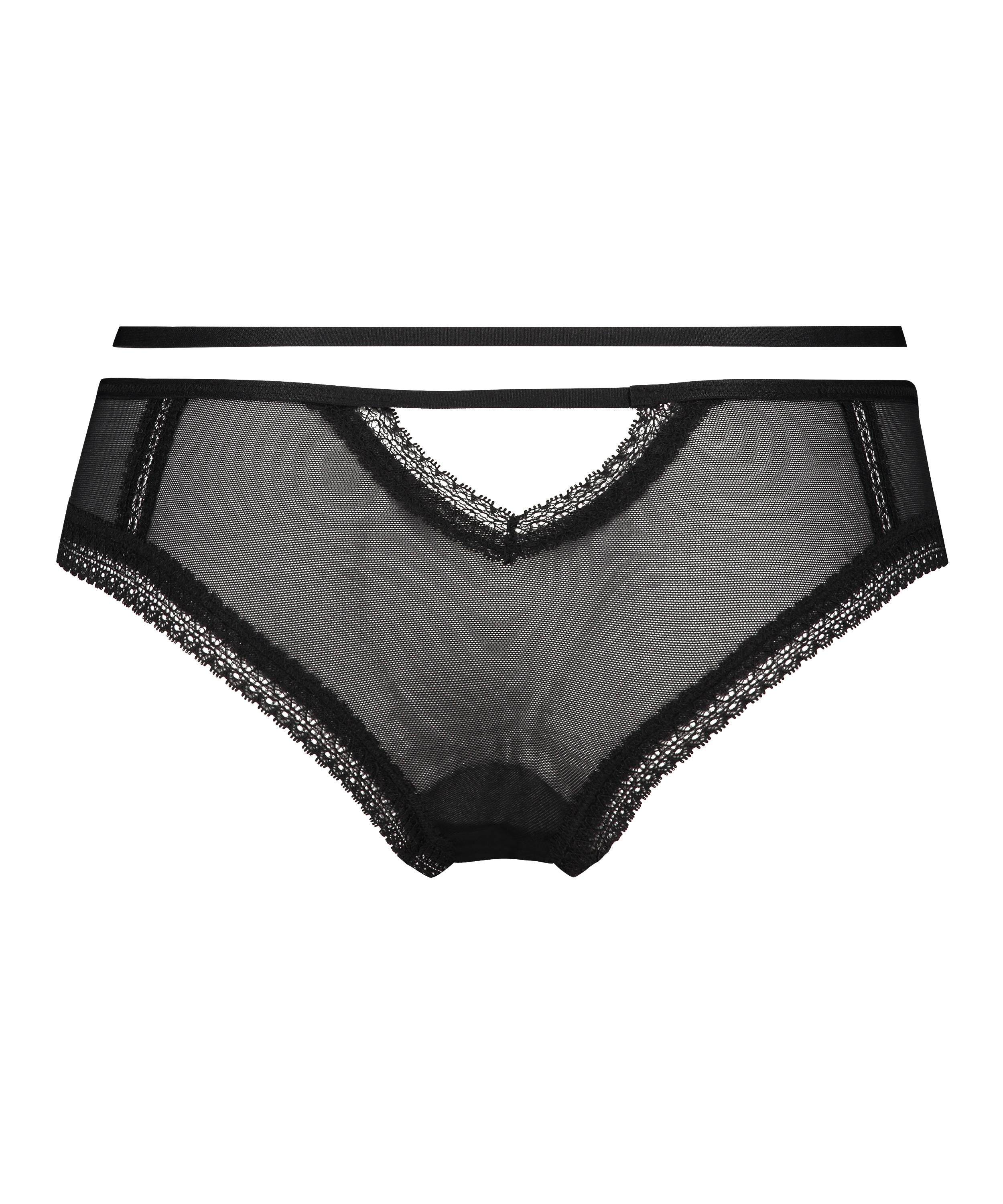 Slip brésilien Yara, Noir, main