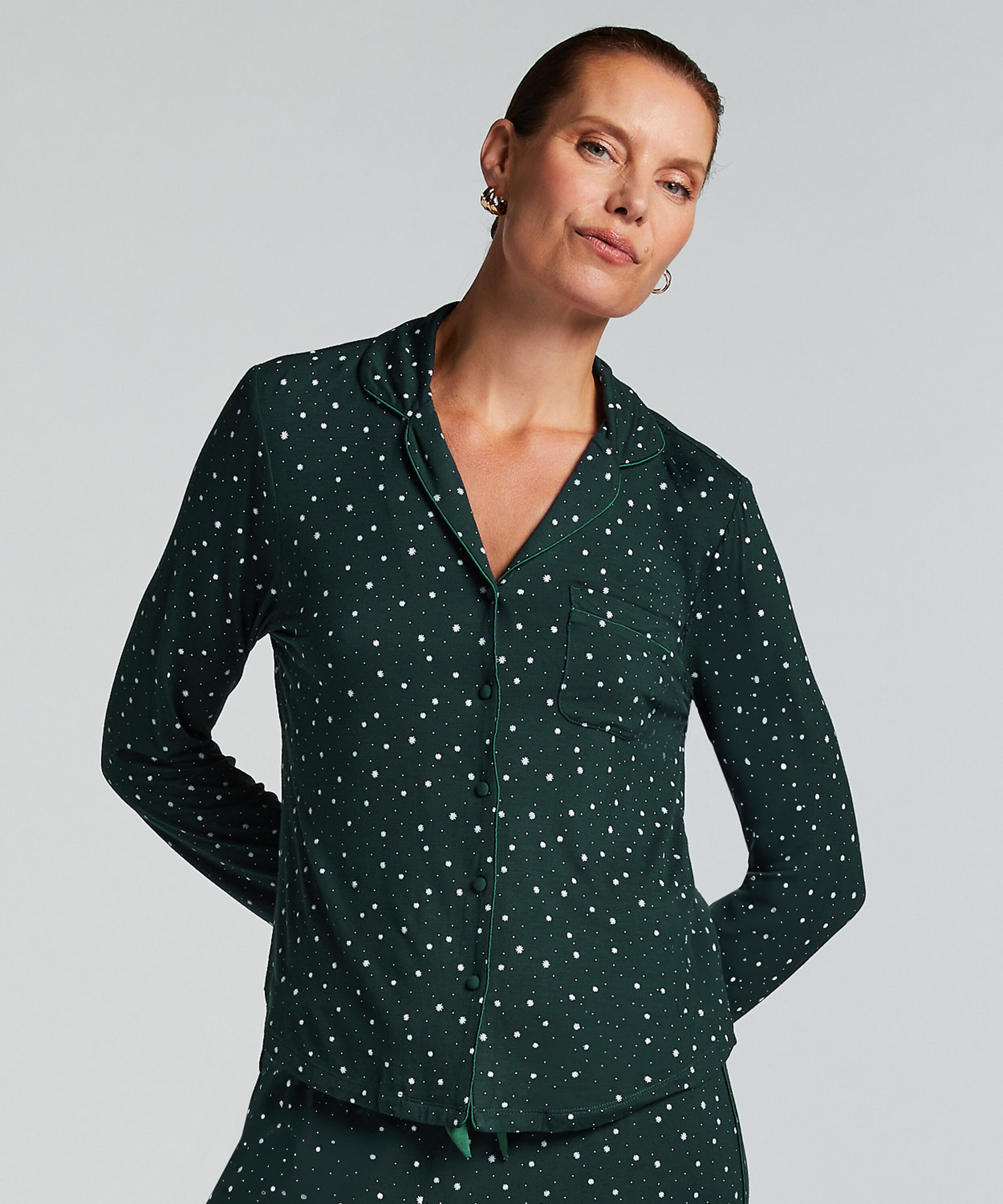 Veste à manches longues en jersey Essential, Vert