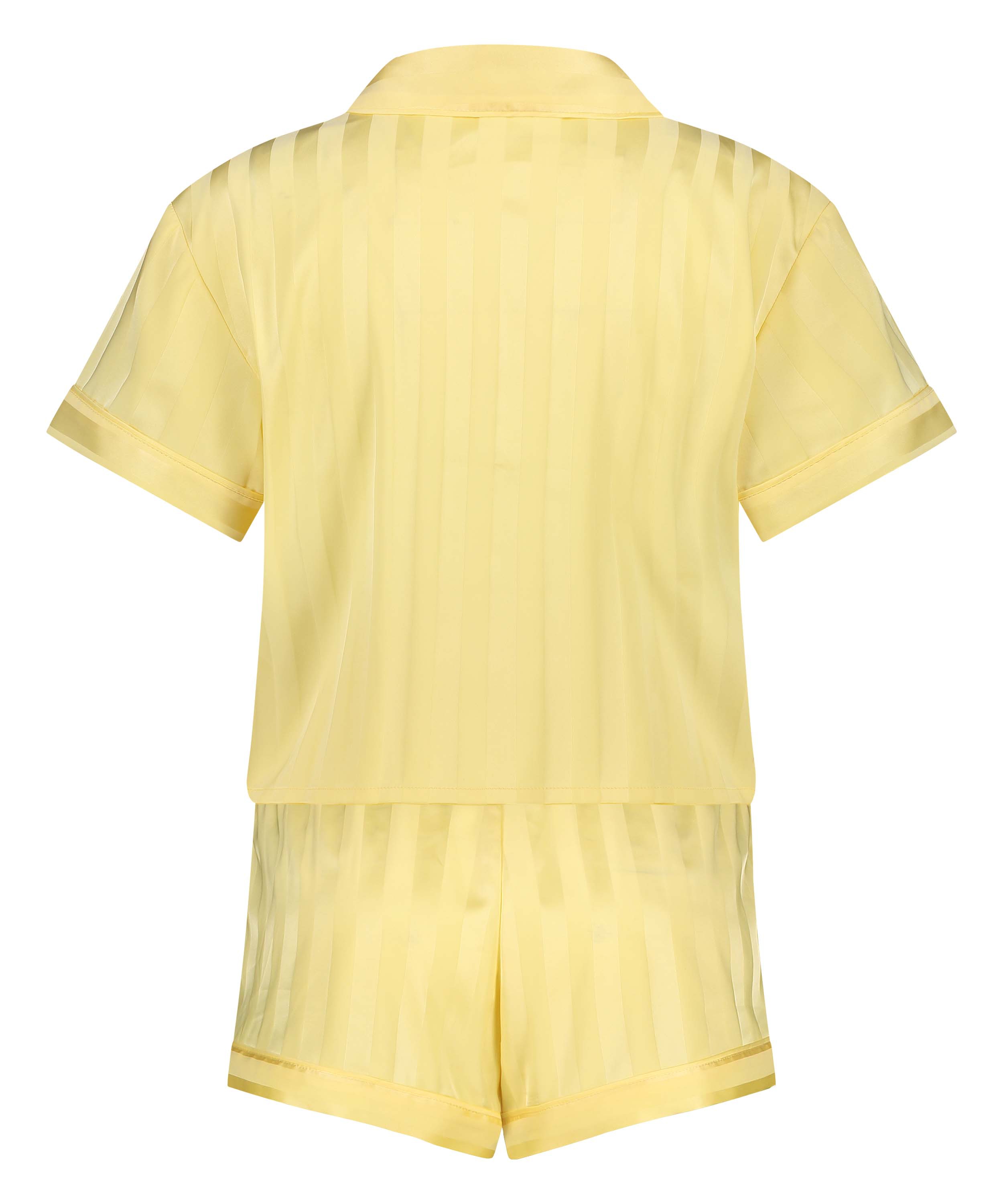 Ensemble de pyjama Satin, Jaune, main