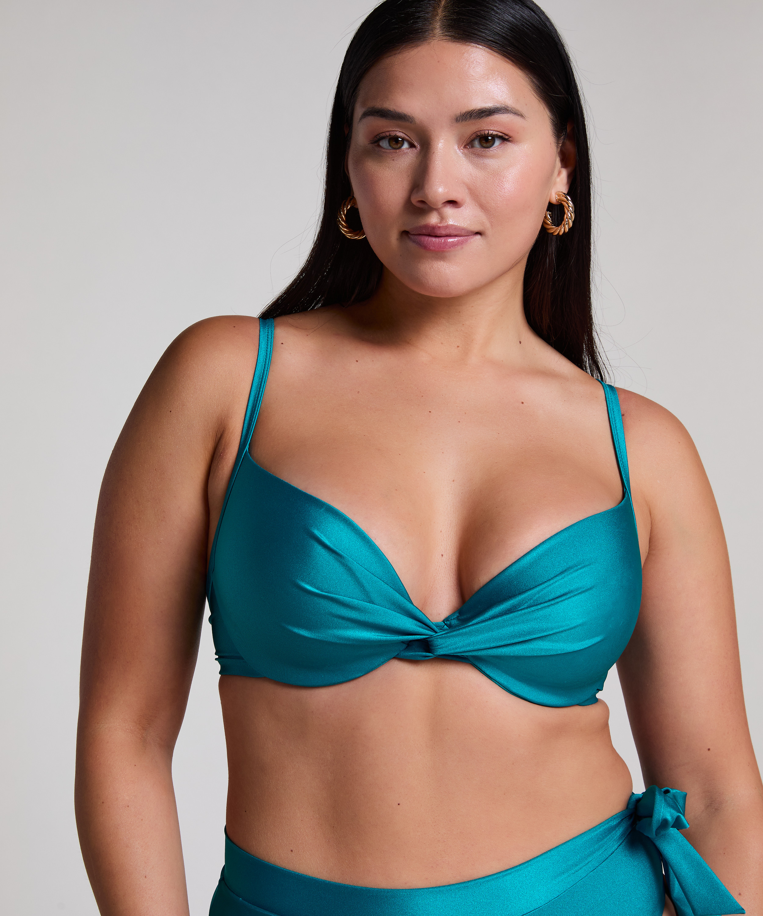 Haut de bikini aqua, Vert, main