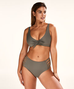 Slip de bikini taille haute Sunset Dream, Vert