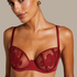 Soutien-gorge à armatures non-préformé Ember, Rouge