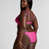 Haut de bikini triangle Luna, Rose