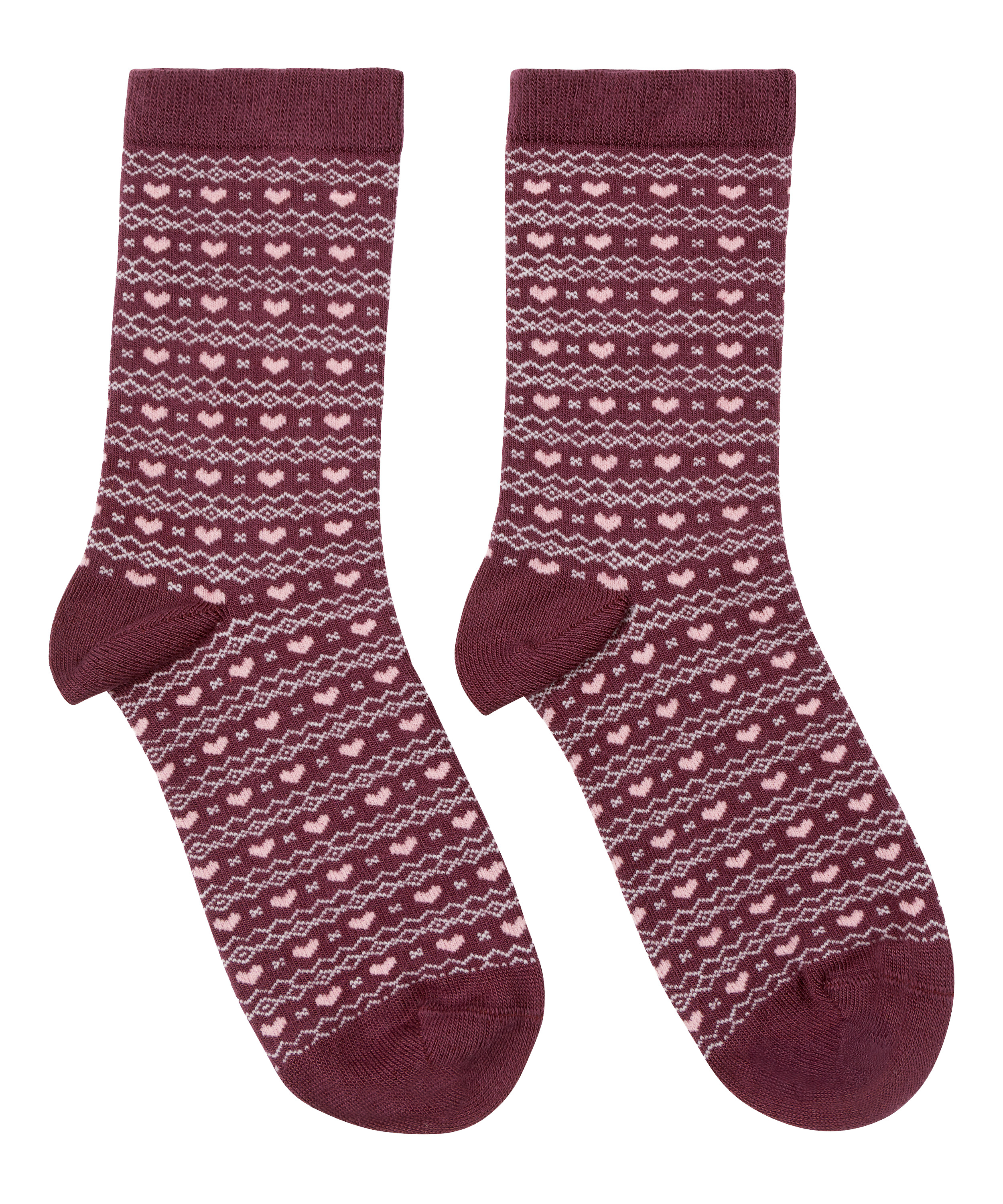 Chaussettes courtes en modal, Violet, main