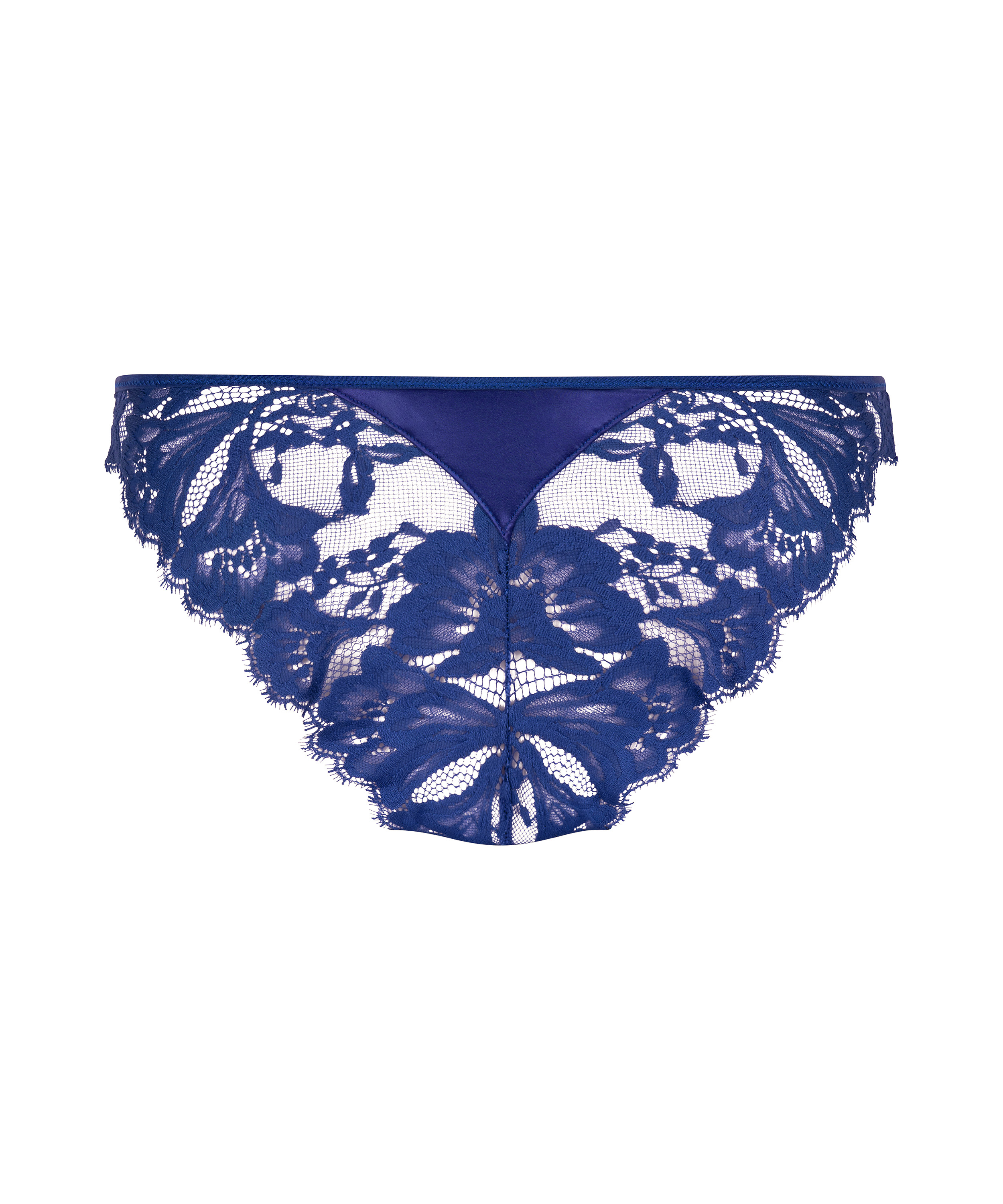 Culotte brésilienne jambes hautes Grace, Bleu, main