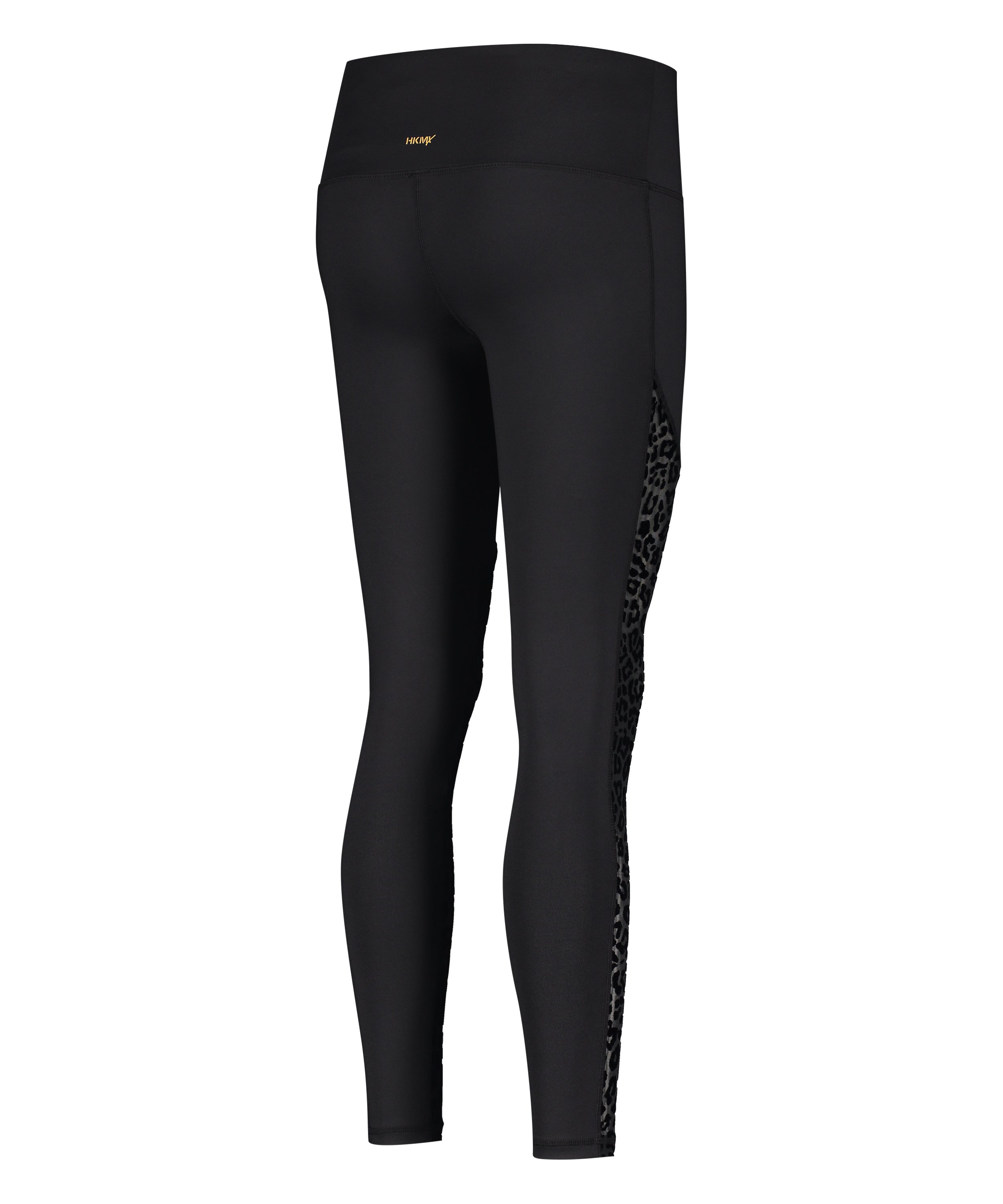 Legging de sport en flocage léopard taille haute HKMX, Noir, main