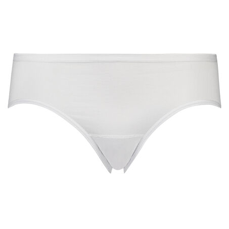 Super slip de bikini coton, Blanc