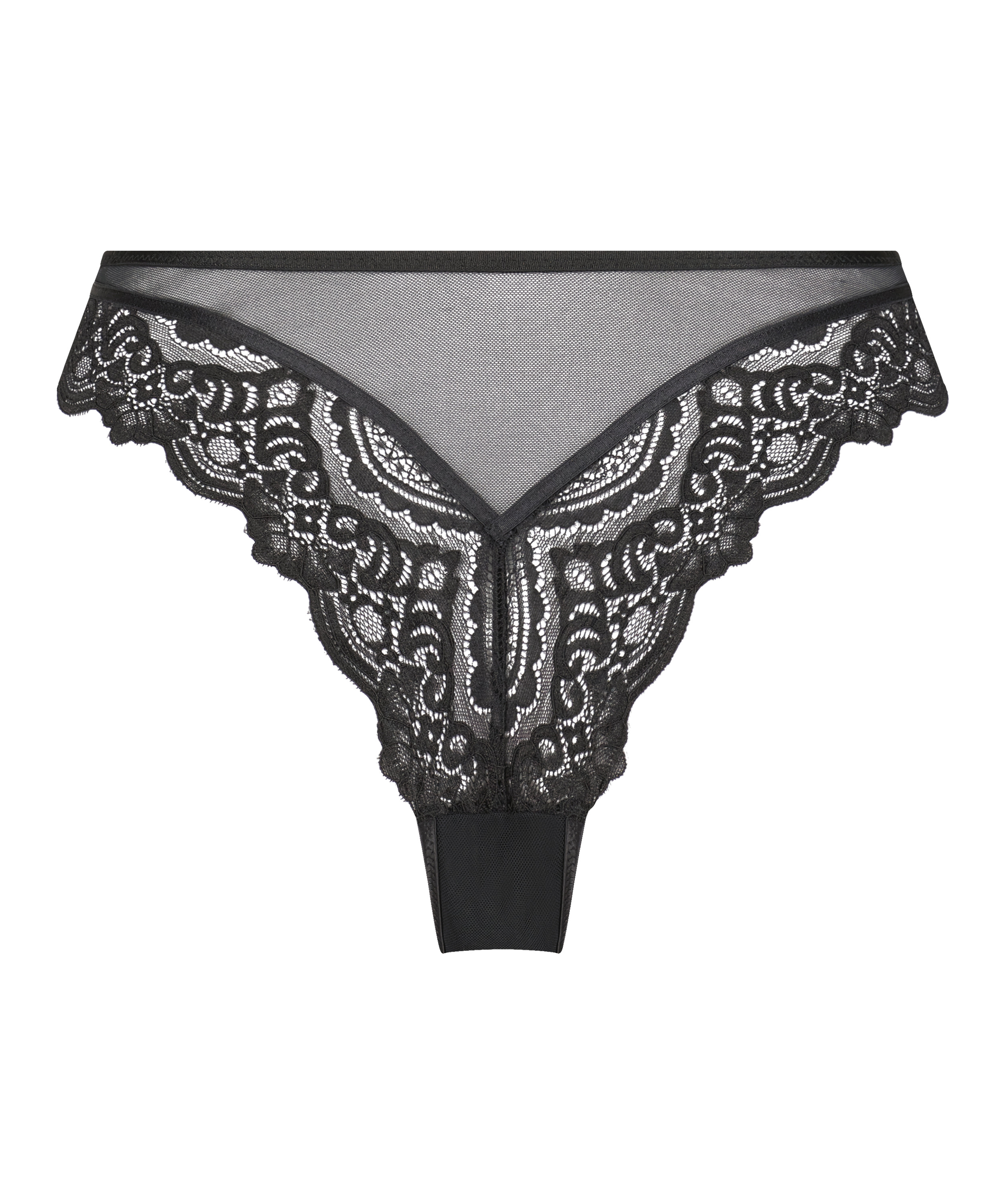 Slip br&eacute;silien Lotta, Noir, main