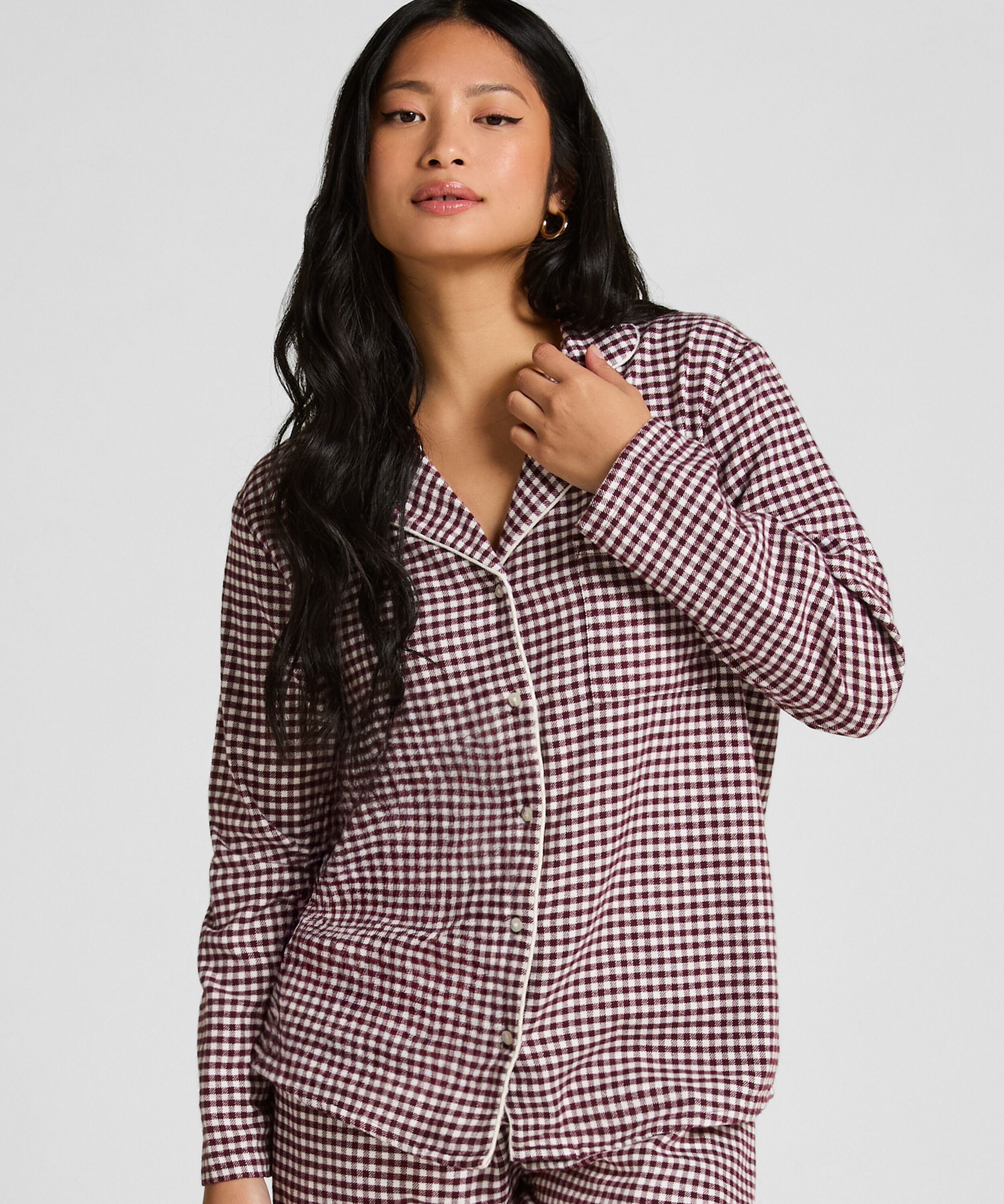 Haut de pyjama Flanel Essentials, Violet