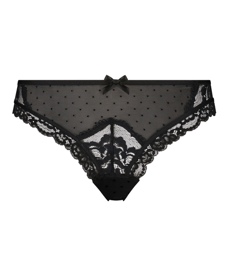 Slip brésilien Indiana, Noir