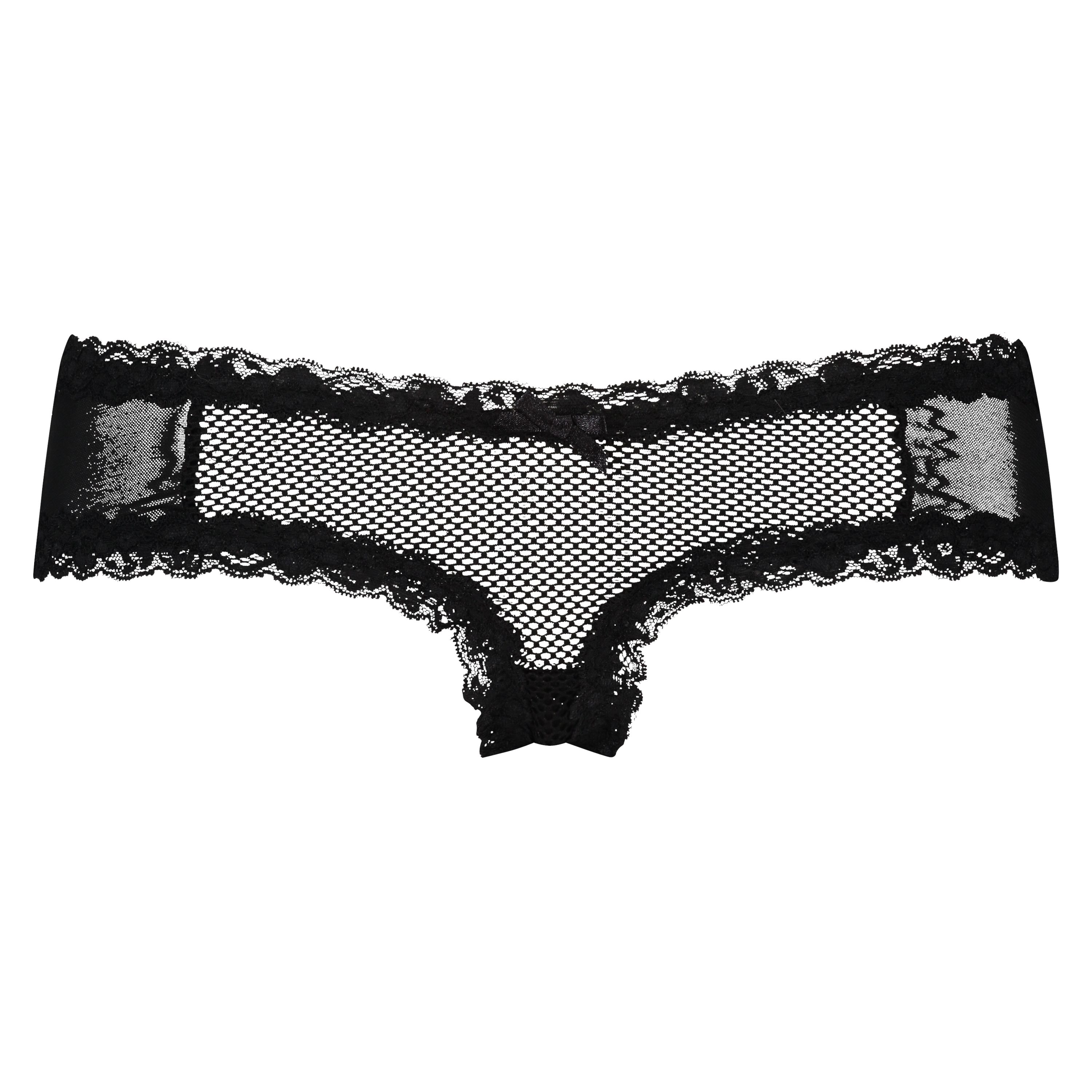Slip br&eacute;silien V-shape mesh, Noir, main
