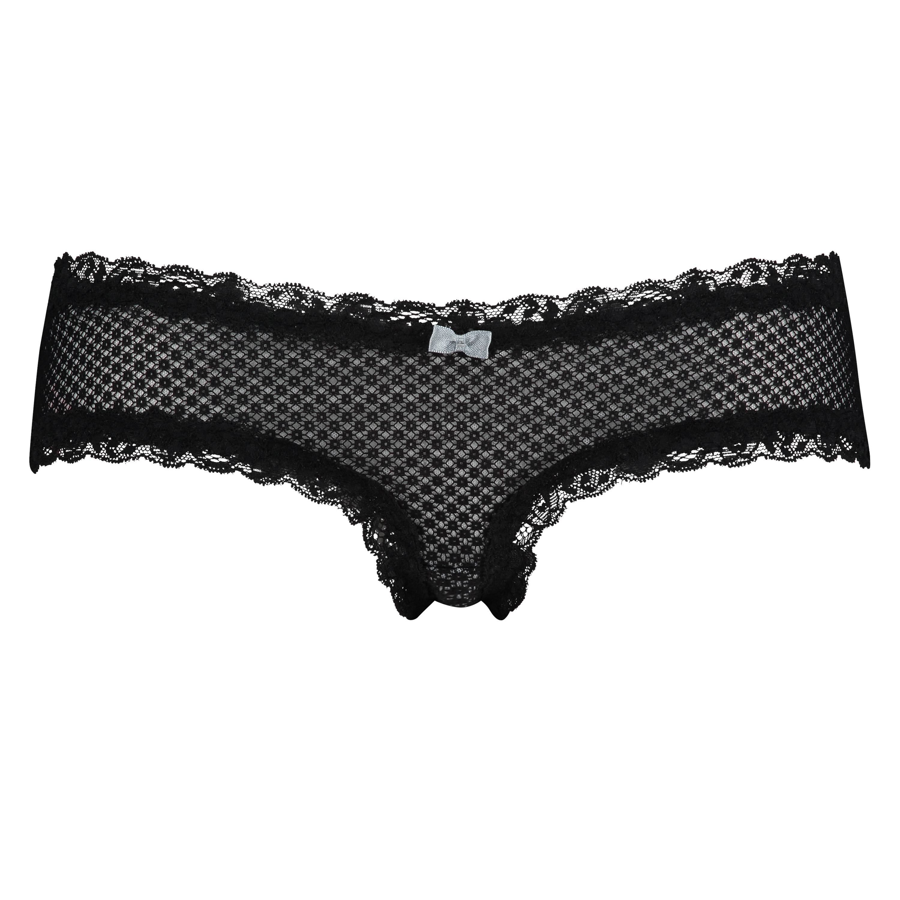 Slip br&eacute;silien V-shape mesh, Noir, main