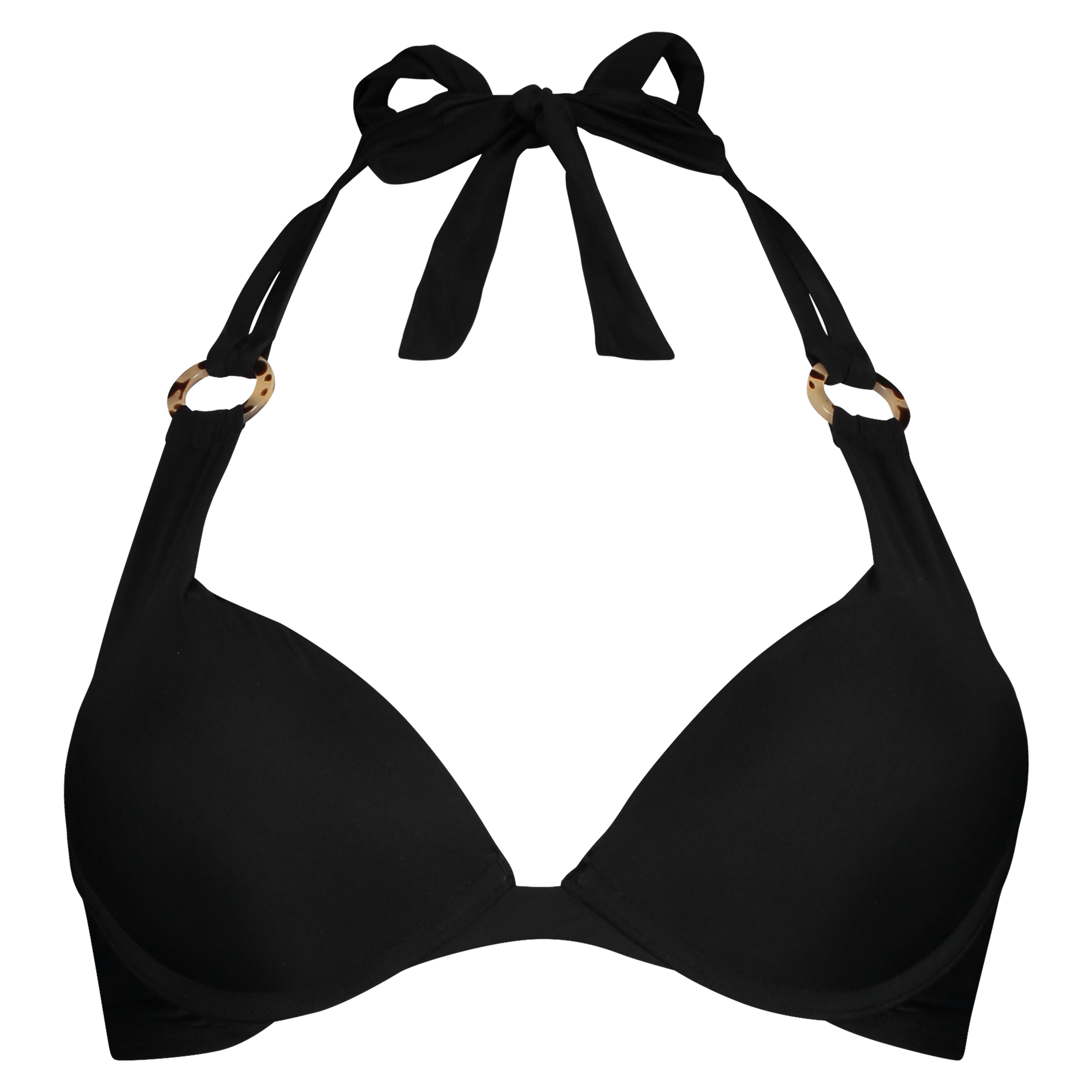 Haut de bikini &agrave; armatures &agrave; effet push-up pr&eacute;form&eacute; Capsule Taille A - E, Noir, main