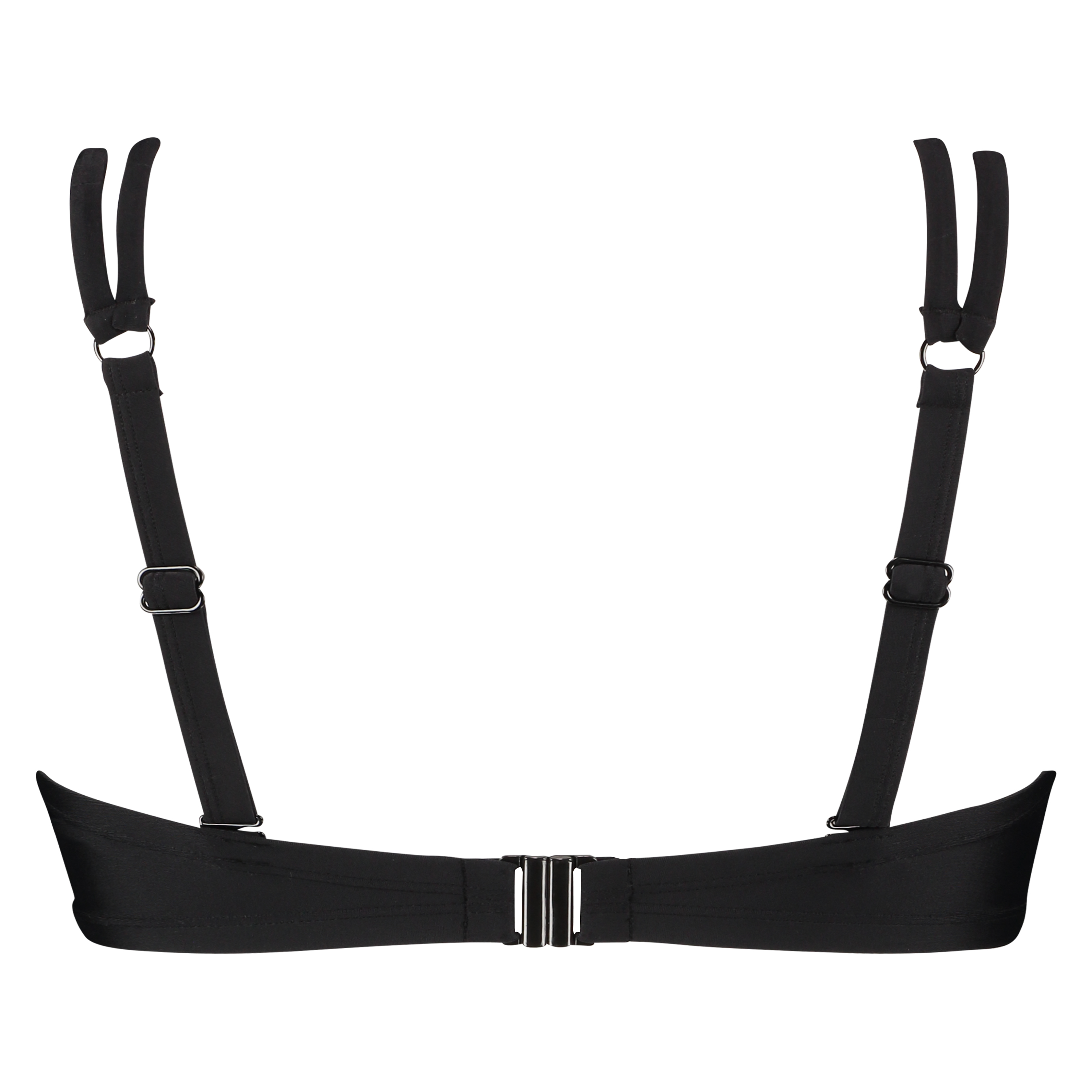 Haut de bikini &agrave; armatures pr&eacute;form&eacute; Capsule Taille E +, Noir, main