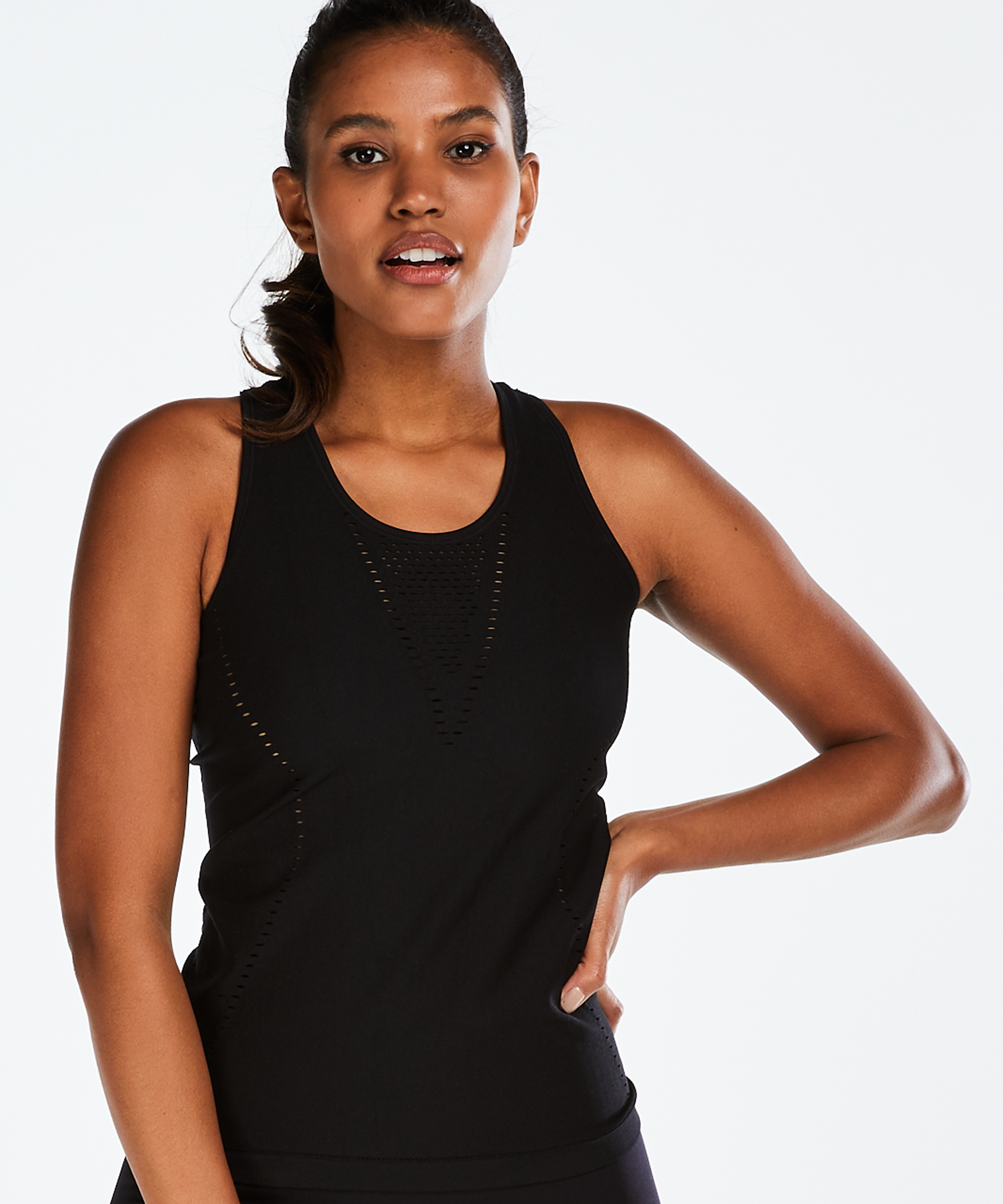 D&eacute;bardeur col rond HKMX, Noir, main