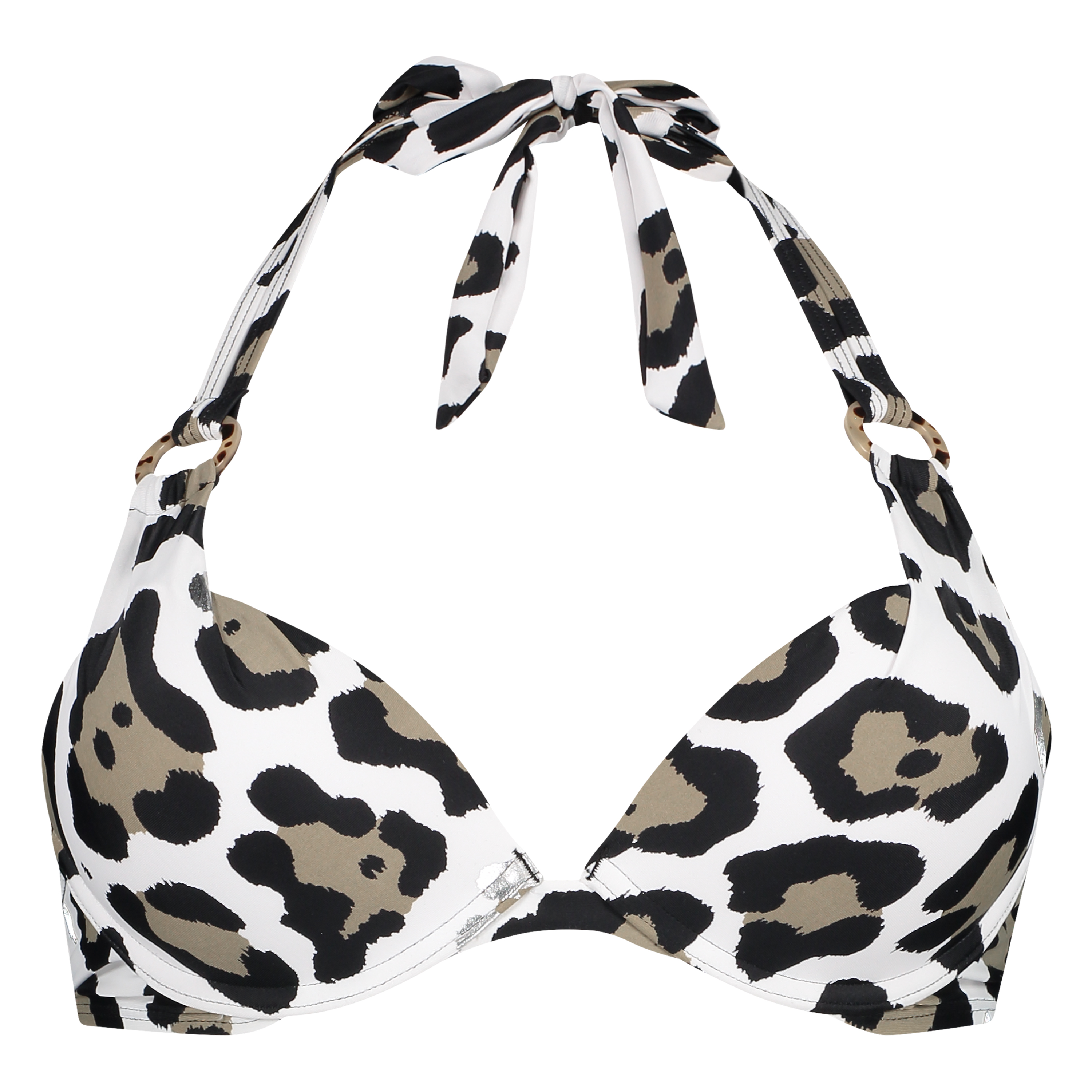 Haut de bikini push-up Animal Taille A - E, Blanc, main