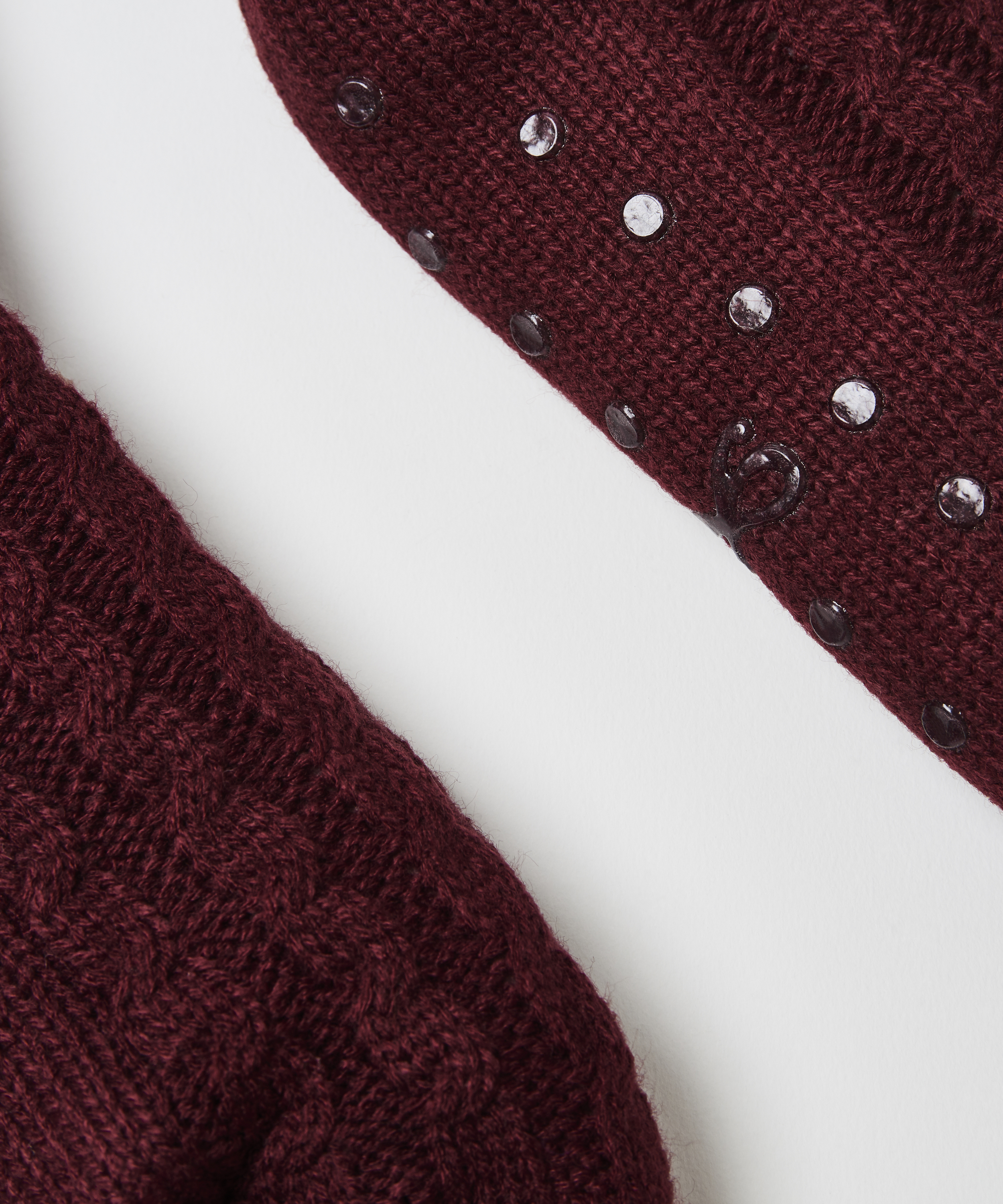 Chaussons Knit, Rouge, main