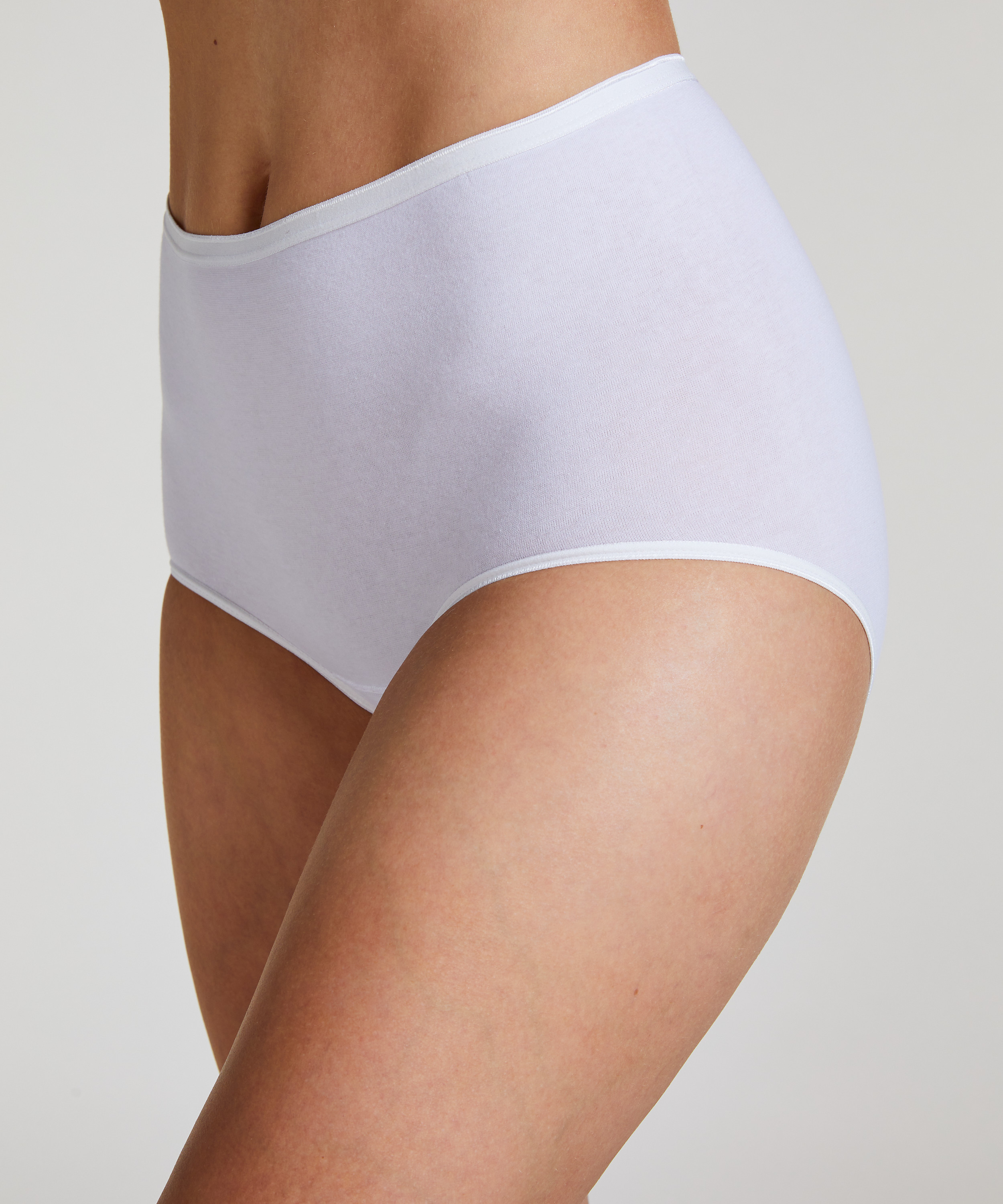 Superslip Maxi coton, Blanc, main