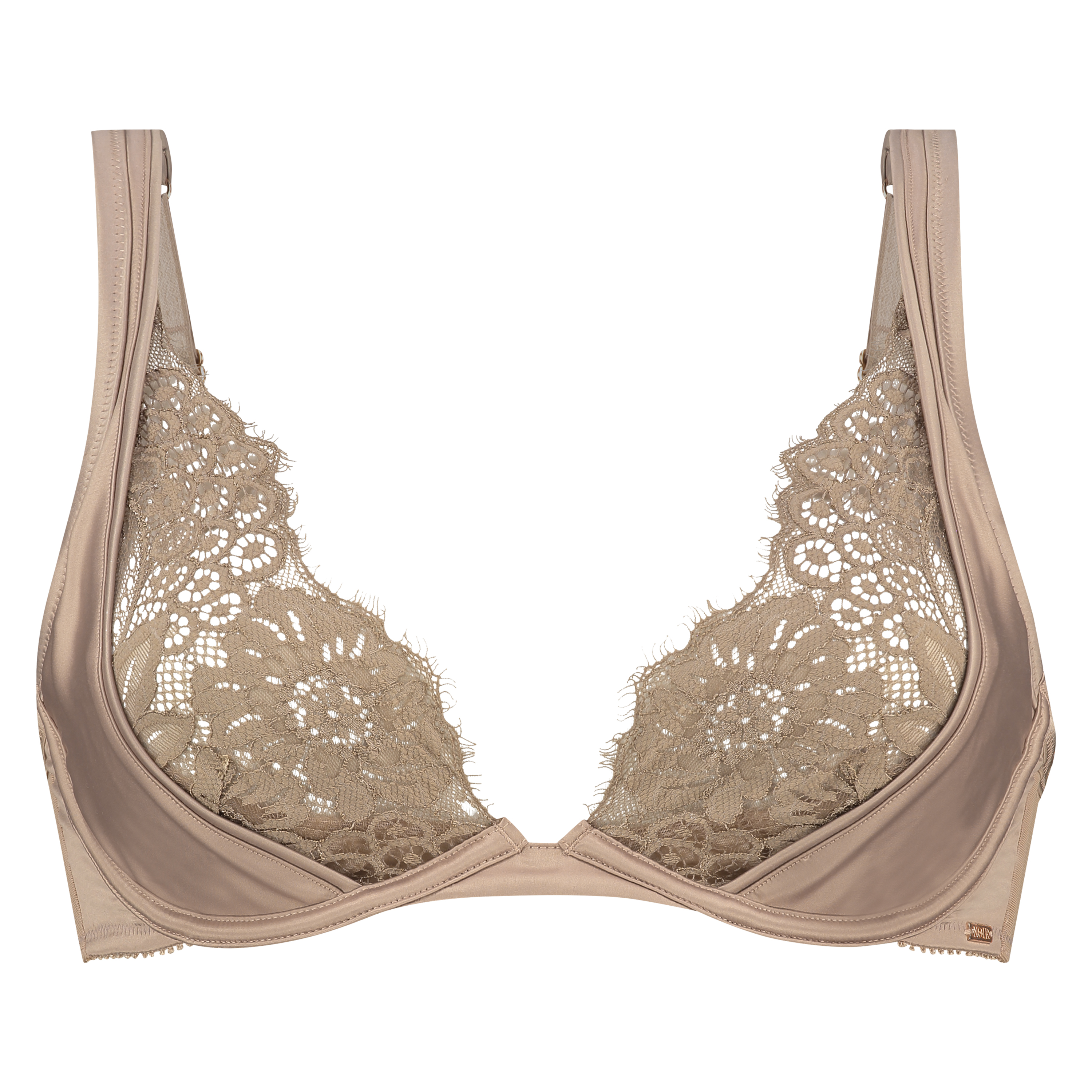 Soutien-gorge &agrave; armatures non-rembourr&eacute; Reyna, marron, main