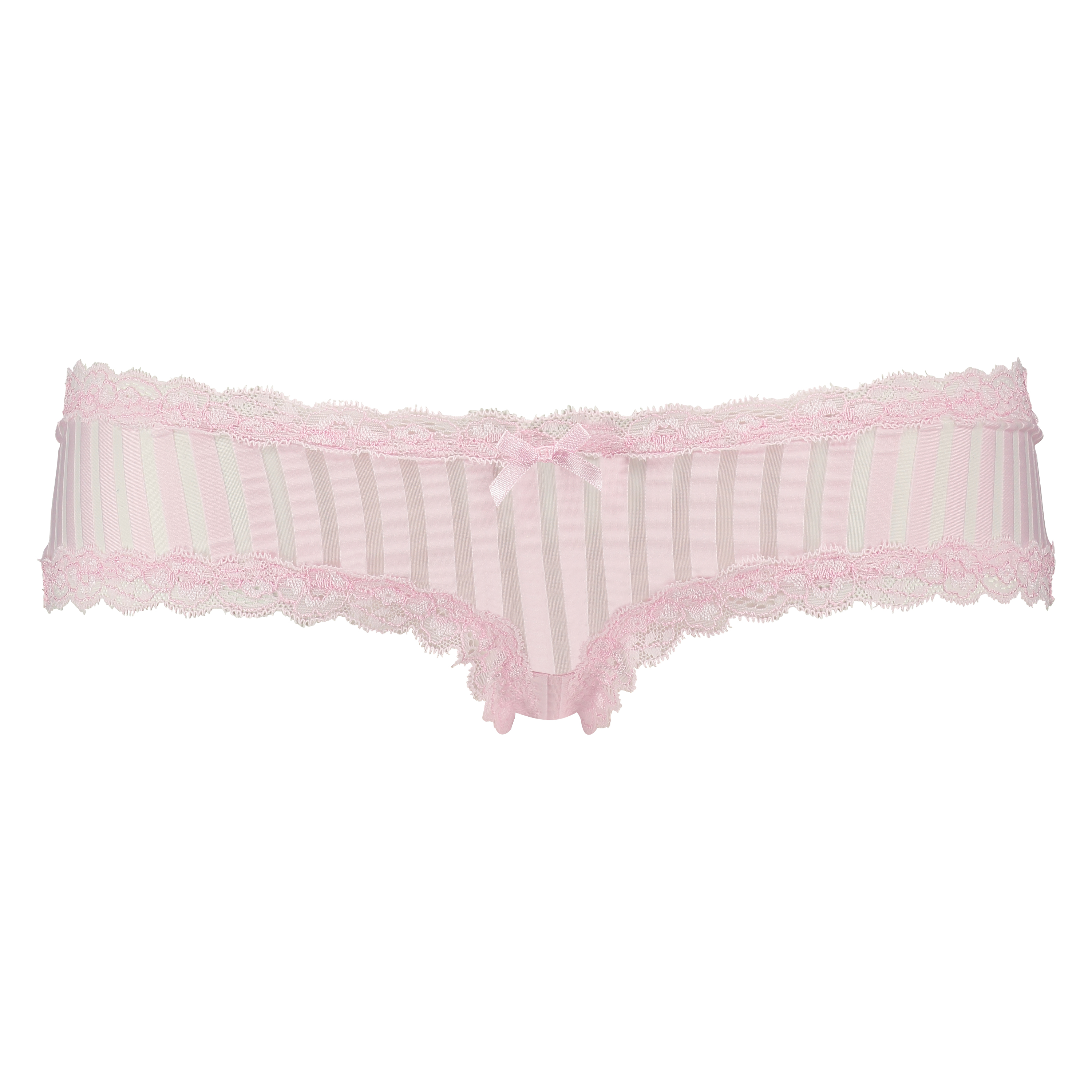 Slip br&eacute;silien V-shape mesh, Rose, main