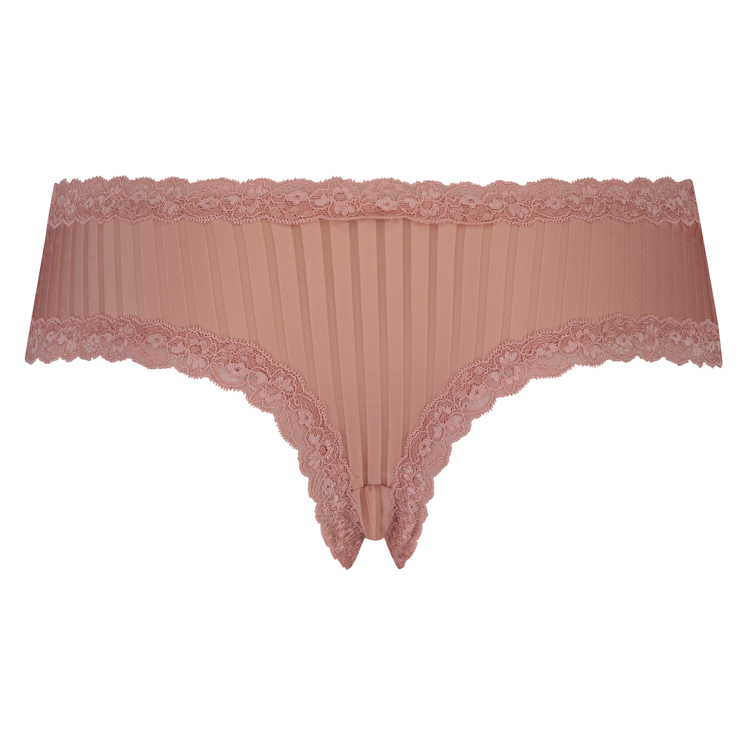 Slip br&eacute;silien V-shape mesh, Rose, main