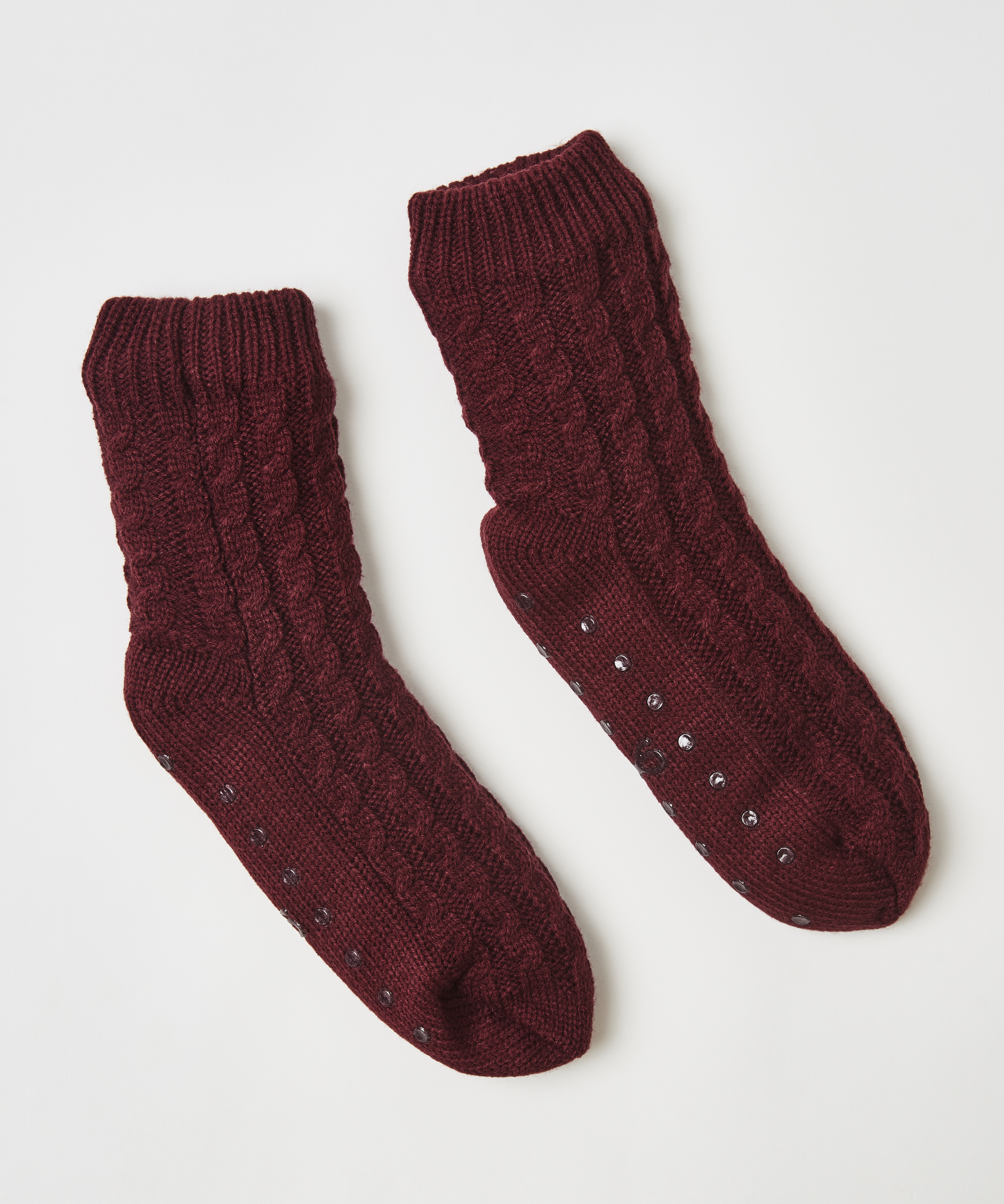 Chaussons Knit, Rouge, main